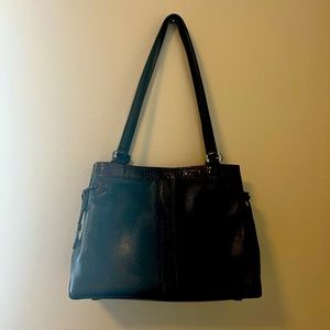 Brighton black and brown tote purse